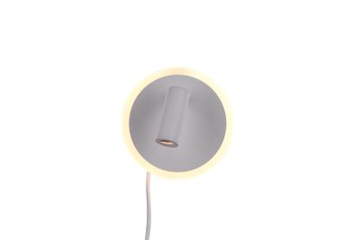 Spot LED mural orientable 5W + 2W lumière blanc chaud Blanc - Jordan TRIO