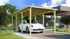 Carport simple -  606 - 310 x 120 cm - toit PVC Livraison gratuite domicile WEKA