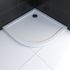 Receveur de douche 1/4 de cercle 90x90 cm acrylique blanc Pure 2 - AURLANE