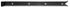 Penture queue de carpe longueur 500 mm diamètre 14 mm 35 x 5 noire