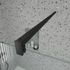Paroi de douche à l'italienne 50x195 cm profilé noir verre transparent 5 mm Essentiel - AURLANE