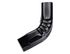 Coude frontal intérieur aluminium noir 60 x 80 mm pour gouttière EDILIANS
