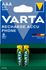 Piles rechargeables HR03 (AAA) Accu phone par 2 - VARTA