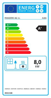 Poêle à bois 9,5 kW Alba PANADERO Livraison à domicile incluse