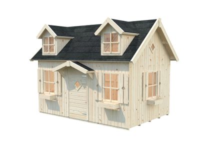 Maisonnette  pour enfant Bois Naturel  Marie 5,4m2 Livraison à domicile incluse