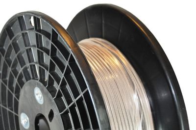 Câble électrique textile gainé 2 x 1 mm² pour luminaire au mètre lin - FOXLIGHT