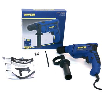 Perceuse à percussion filaire 750 W - TECNUM