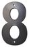 Chiffre 8 à visser hauteur 80 mm noir THIRARD