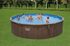 Piscine hors sol ronde tubulaire imitation bois Ø 550 cm hauteur 130 cm - BESTWAY