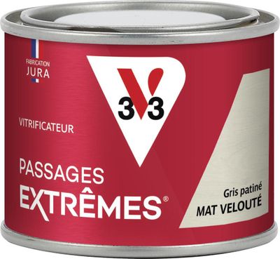 Vitrificateur Passages extrêmes gris patiné mat velouté 125 ml - V33