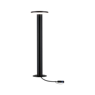 Borne extérieur LED plate 60cm Plug & Shine noir IP44 300 lumens blanc chaud - PAULMANN