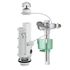 Mécanisme de WC à poussoir à câble avec robinet alimentation latérale silencieux NF SIAMP