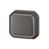 Double interrupteur va-et-vient ou poussoir étanche IP55 encastrable Anthracite - Plexo LEGRAND