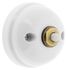 Bouton poussoir en saillie rétro porcelaine blanche - Garby FONTINI