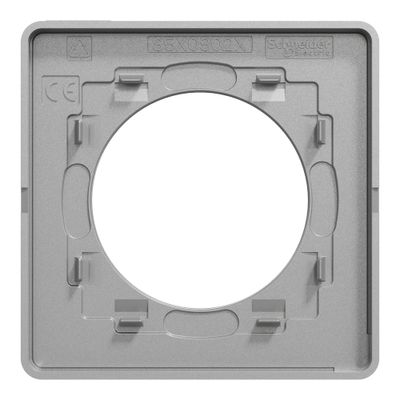 Plaque de finition 1 poste bois/ aluminium - Odace 2011 Touch SCHNEIDER ELECTRIC