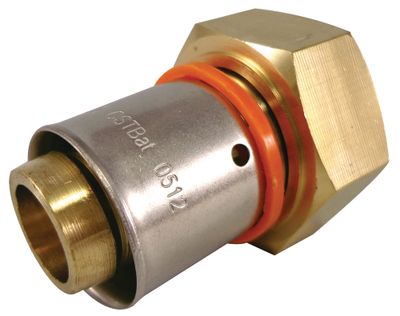 Manchon à sertir écrou libre femelle 20/27 3/4 pour tube PER diamètre 20 mm