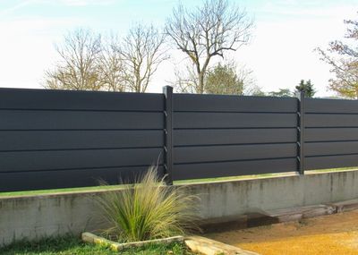 Lisse persienne pour clôture P-MEX gris anthracite L 1,50 m -  lot de 3 - MOREY