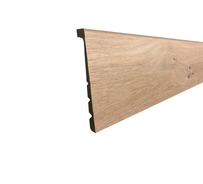 Surplinthe de rénovation bois MDF revêtue chêne - Ép.16 x l.130 mm - L.2.40 m - AJ TIMBER