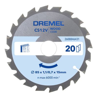 Lame de scie circulaire à bois 85 mm Blueprint CS500 - DREMEL