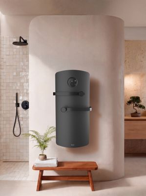 Sèche-serviettes soufflant à inertie sèche ANURI 2 1200W noir - NOIROT