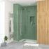 Paroi de douche à l'italienne 60x195 cm profilé chrome verre transparent 5 mm Essentiel - AURLANE