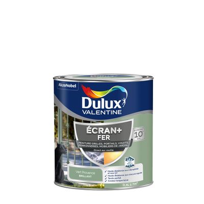 Peinture Ecran + Fer brillant Vert Provence 0.5 litre DULUX VALENTINE