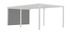 Rideau pour pergola bioclimatique 3.40 m gris HABRITA
