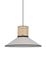 Suspension noir et naturel E27 100W Ø44 cm PENNSY - COREP