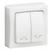 Interrupteur volet roulant commande individuelle en saillie Blanc - Les indispensables LEGRAND