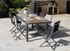 Table de jardin rectangulaire TERAMO en aluminium 180/240x90x77 cm PROLOISIRS