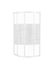 Porte de douche accès d'angle 1/4 de rond alu blanc Barbades 80 x 80 x 190 cm