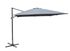 Parasol déporté 3 x 4 m à manivelle inclinable aluminium châssis gris et toile gris - PROLOISIRS