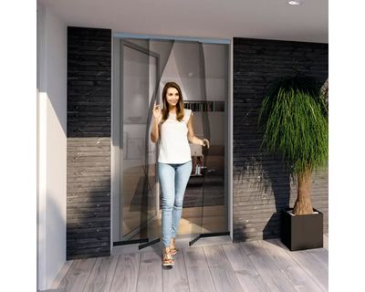 Rideau de porte télescopique en aluminium 120 x 250 cm WINDHAGER