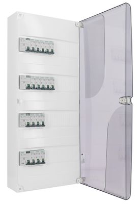 Porte pour tableau électrique 4 rangées transparente - SIEMENS