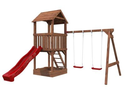 Aire de jeux Jesper 2 avec toboggan PALMAKO