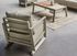 Salon de jardin PERTH aluminium crème avec glacière 4 places - PROLOISIRS