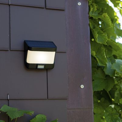 Applique extérieur solaire LED détecteur de mouvements Try noir IP54 500 lumens lumière du jour - COREP