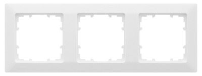 Plaque 3 postes blanche Delta Line - SIEMENS