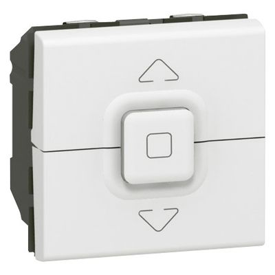 Interrupteur volet roulant encastrable 3 boutons 2 modules Blanc - Mosaic LEGRAND