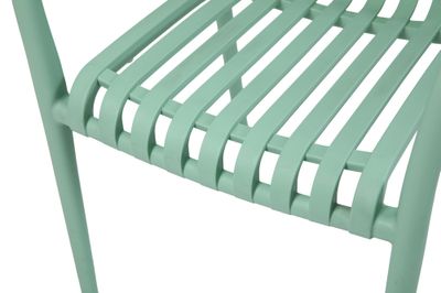 Fauteuil de jardin BARI polypropylène vert pastel - BOCARNEA