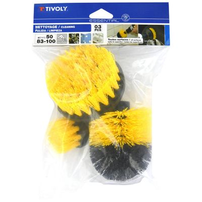 Lot 3 brosses mixtes Ø50-83-100 TIVOLY
