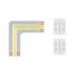 Angle 90° pour ruban LED COB blanc dynamique 0,3W 24V Extension MAXLED 500 PAULMANN