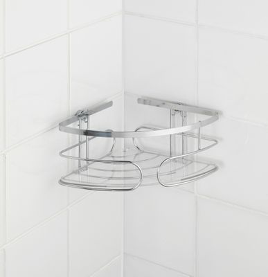 Grande étagère d'angle acier inox Premium WENKO