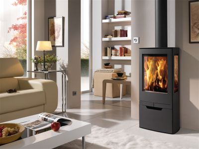 Poêle à bois 7* Flamme Verte ZINC PANADERO Livraison à domicile incluse