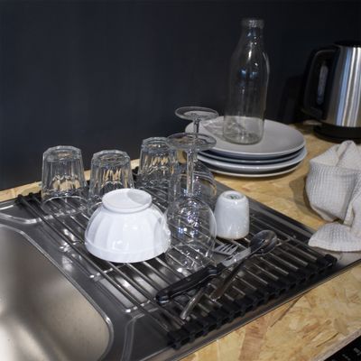 Egouttoir enroulable en métal 47 x 30 cm BOX & BEYOND