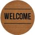 Tapis natruel blanchi rond welcome diam 60 cm - ID HOME