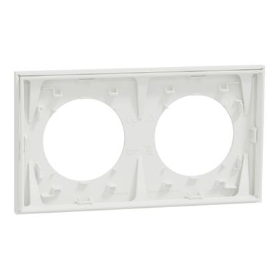 Plaque de finition 2 postes Odace 2025 blanc craie - SCHNEIDER ELECTRIC