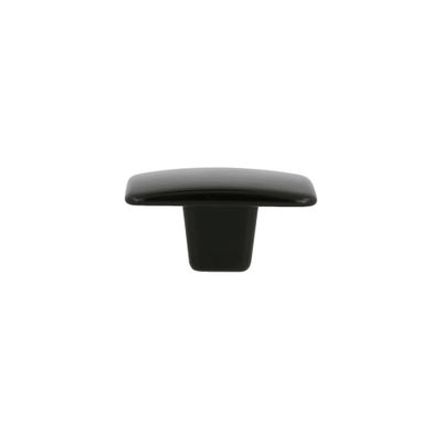 Bouton de meuble carré noir mat 37 x 37 mm REI