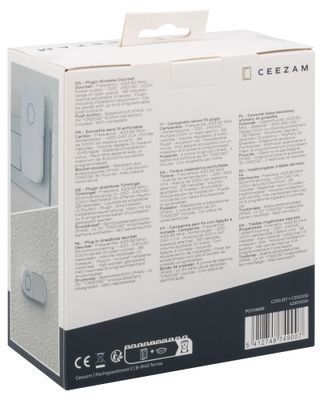 Sonnette sans fil 100m 220V-240V à brancher Blanc - CEEZAM