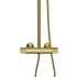 Colonne de douche thermostatique laiton brossé Concave - EDOUARD ROUSSEAU